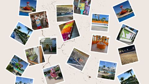 Moodboard of snapshots from Nickelodeon Hotels &amp; Resorts Punta Cana