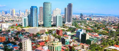 The Manila city skyline